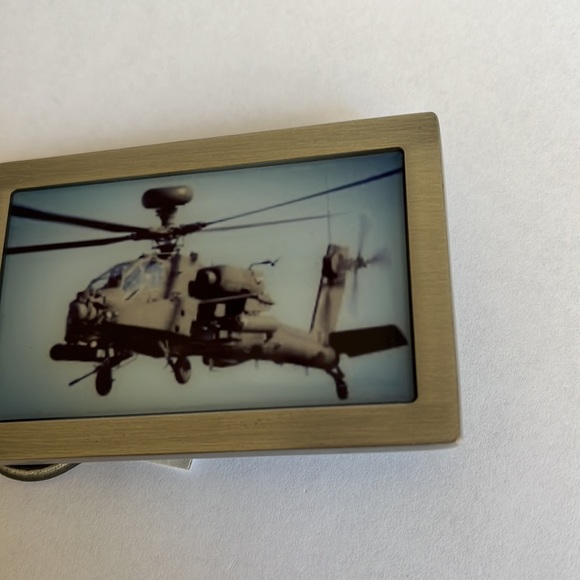 Apache Helicopter Aircraft Military Belt Buckle - Picture 7 of 10